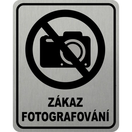 Piktogram ZÁKAZ FOTOGRAFOVÁNÍ 2 STR LONG