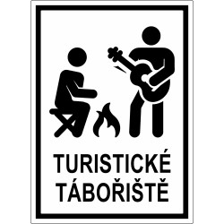 Cedule TURISTICKÉ TÁBOŘIŠTĚ 1