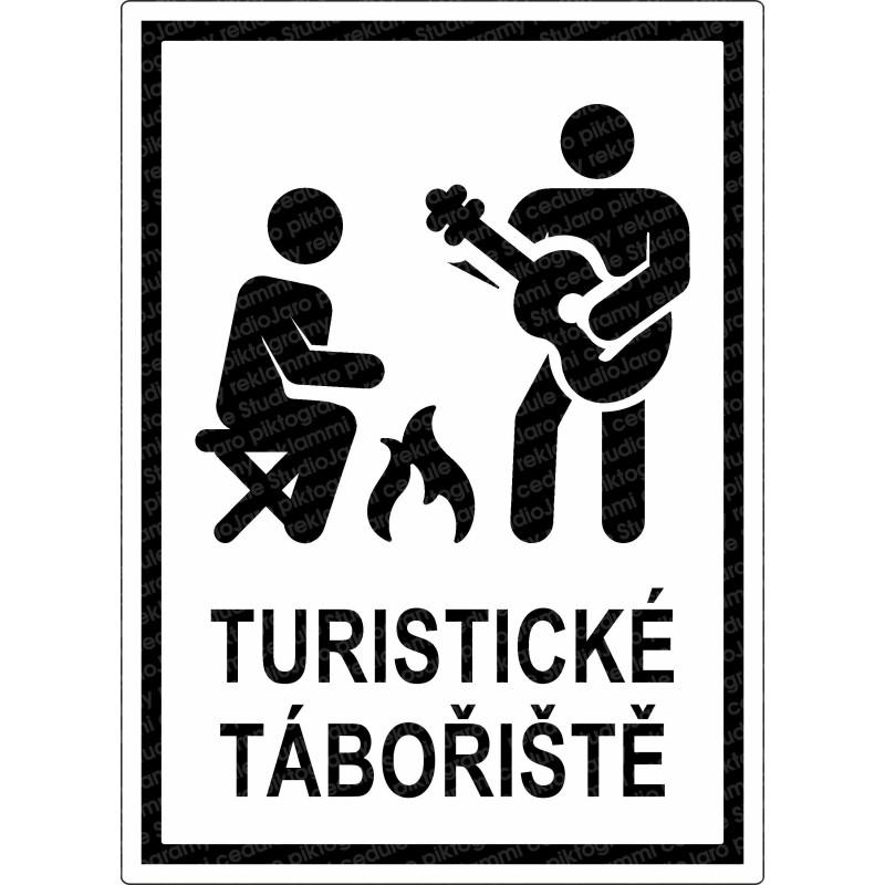 Cedule TURISTICKÉ TÁBOŘIŠTĚ 1