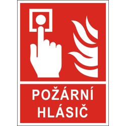 Cedule POŽÁRNÍ HLÁSIČ 1
