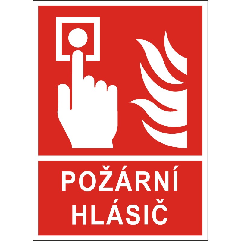Cedule POŽÁRNÍ HLÁSIČ 1