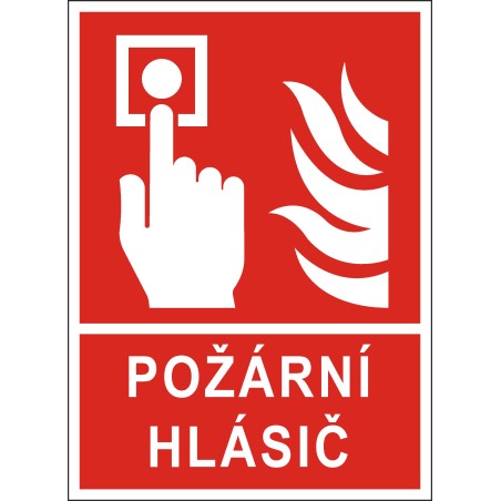 Cedule POŽÁRNÍ HLÁSIČ 1